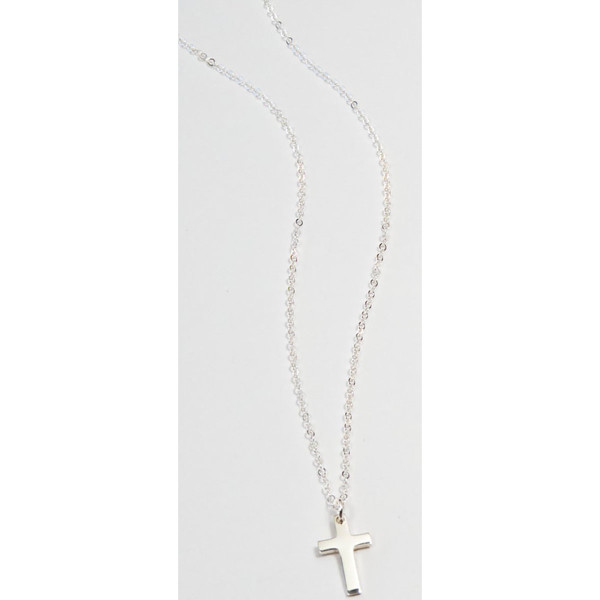 18K Gold-Plated Tiny Cross Necklace product image