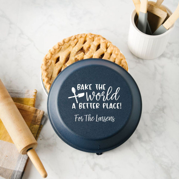 Personalized Aluminum Pie Pan and Lid product image