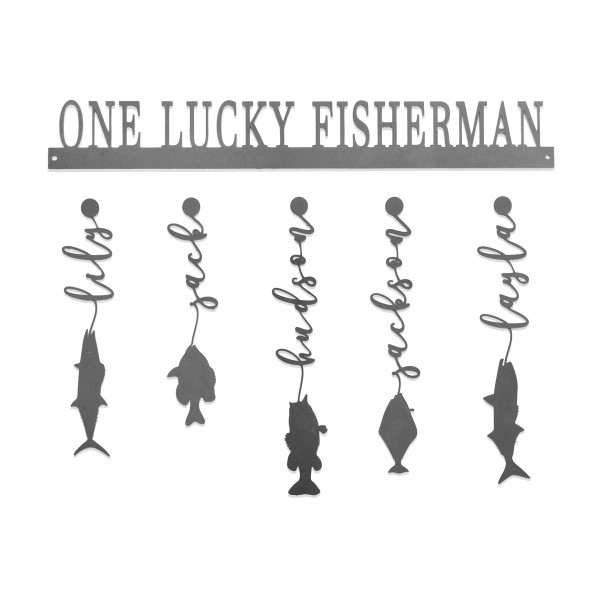 Personalized Steel Fish Wall Sign product image