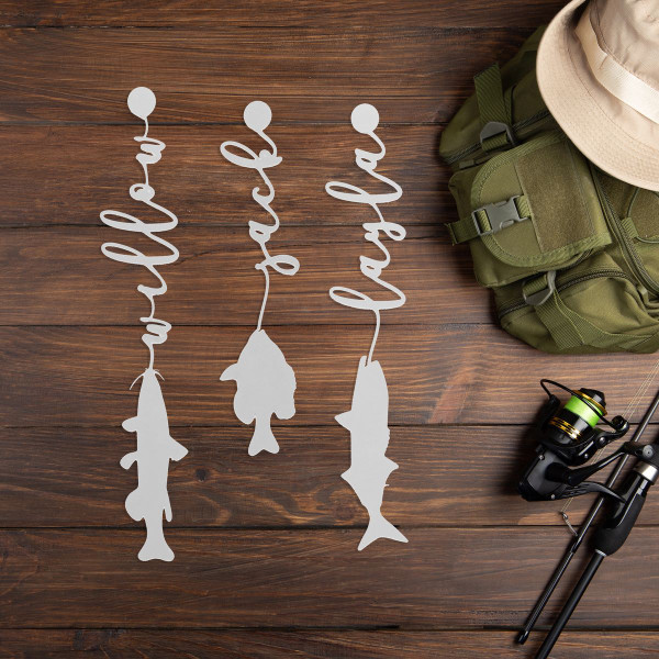 Personalized Steel Fish Wall Sign product image