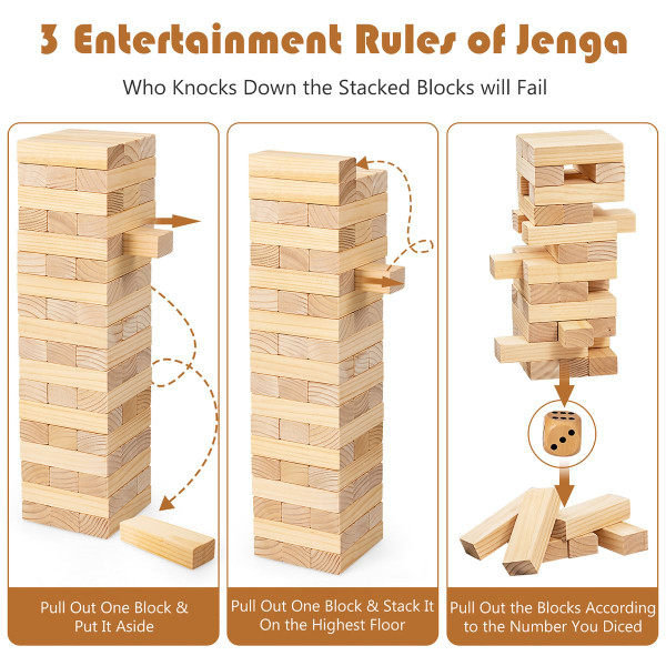 Giant Tumbling Timber Toy Wooden Blocks product image