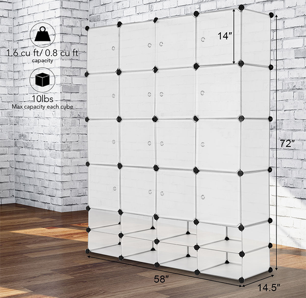 Portable 16+8 Cube Storage Organizer product image