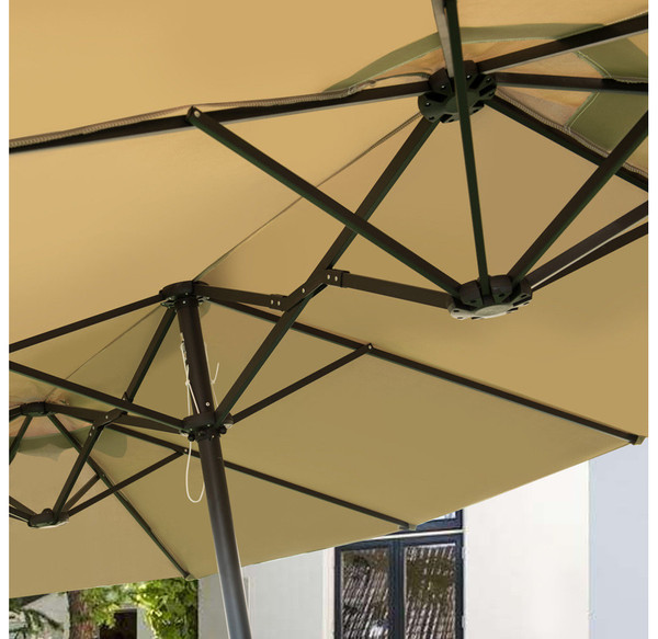 Double-Sided 15' Market Outdoor Umbrella product image