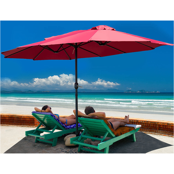Double-Sided 15' Market Outdoor Umbrella product image