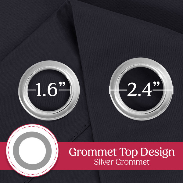 Blackout Grommet Window Curtain Panels (set Of 2) product image