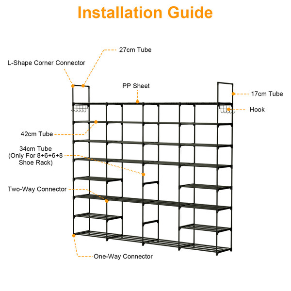 NewHome™ Metal Shoe Storage Rack product image