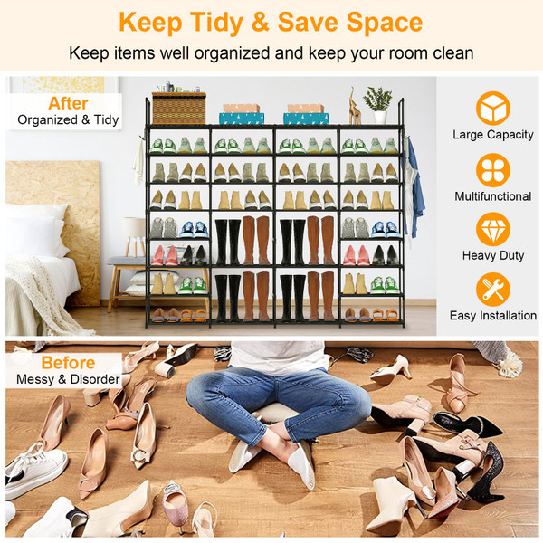 NewHome™ Metal Shoe Storage Rack product image
