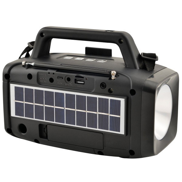 Solar Powered Bluetooth Speaker with FM Radio  product image