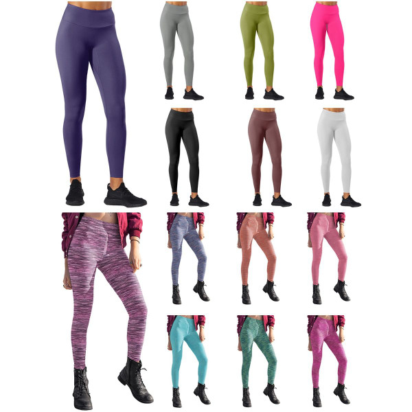 Women's Ultra-Soft Seamless Workout Yoga Leggings (3-Pack) product image