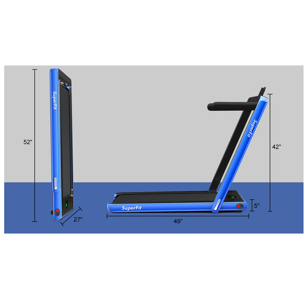 Superfit 2.25HP 2-in-1 Folding Treadmill with Bluetooth Speaker product image