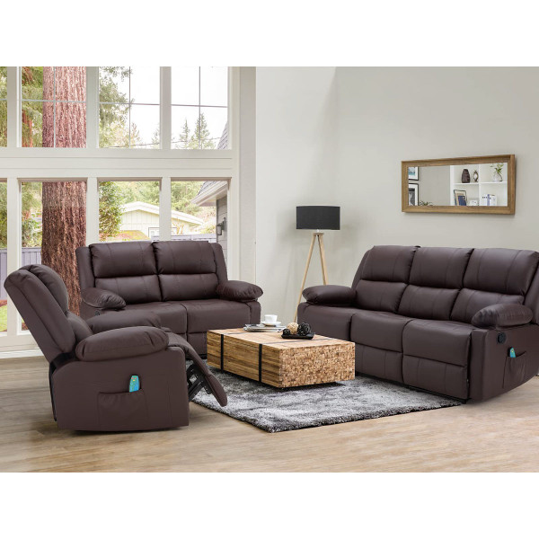 Overstuffed Reclining Chair/Loveseat/Sofa with Massage Function product image