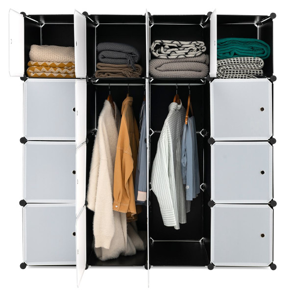 16-Cube Portable Closet Wardrobe Armoire Bedroom Dresser product image