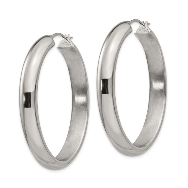 Stainless Steel Polished Hoop Earrings product image
