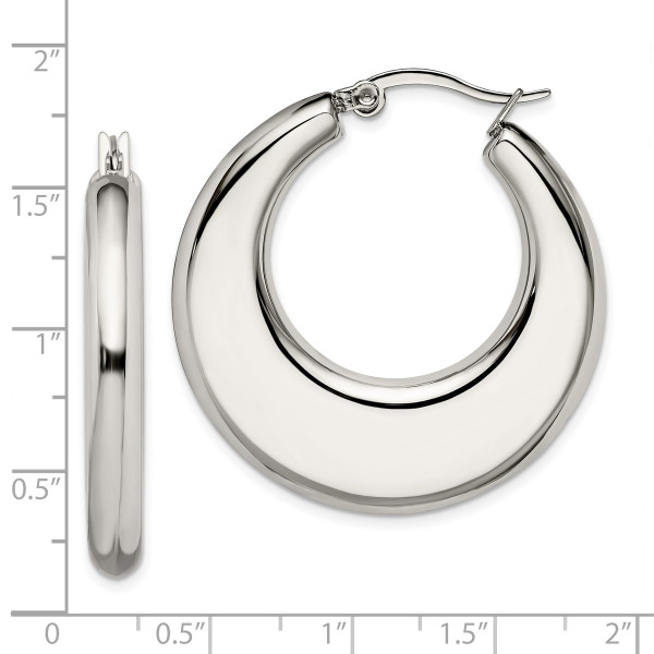 Stainless Steel Hollow Hoop Earrings product image