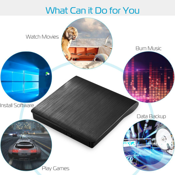 Slim External USB 3.0 CD/DVD Drive product image