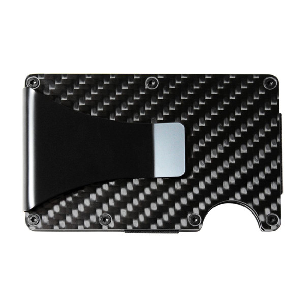 Fenzer™ Carbon Fiber Wallet with Clip, RFID-Blocking Card Holder product image