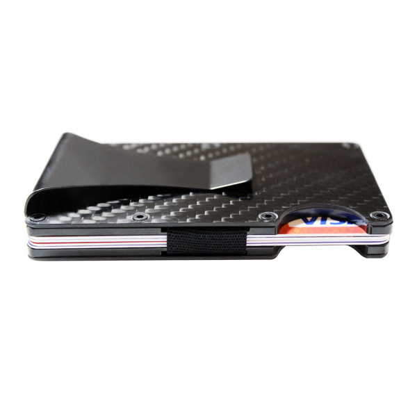 Fenzer™ Carbon Fiber Wallet with Clip, RFID-Blocking Card Holder product image