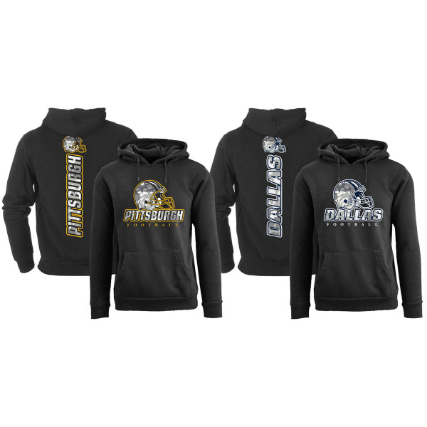 Men's Army Camo Football Pullover Hoodie product image