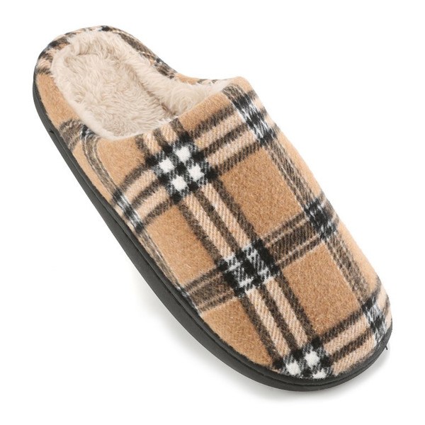 Braveman™ Men's Plaid Slide-on House Slippers product image
