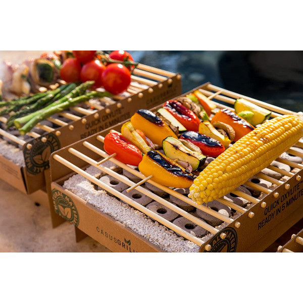 CasusGrill™ Single-Use Biodegradable Mini Grill (2-Pack) product image