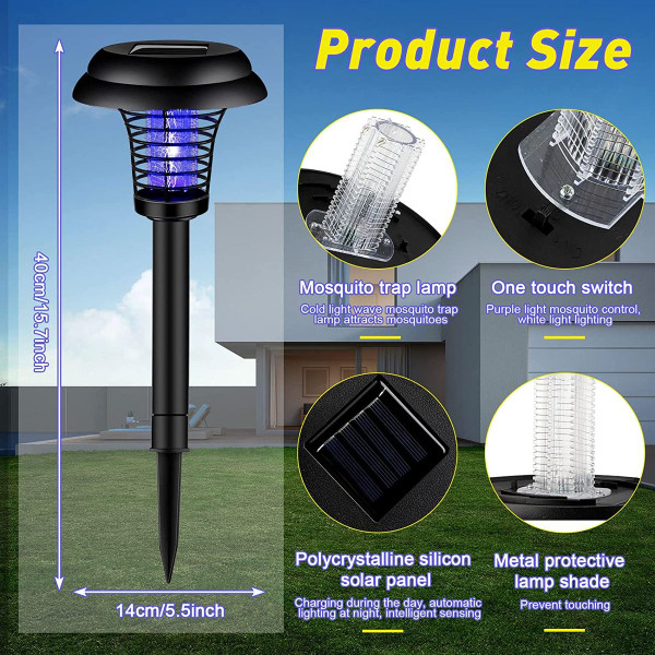 Solar LED Bug Zapper (2-Pack) product image