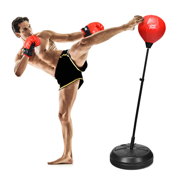 Boxing Punching Bag with Height Adjustable Stand and Boxing Gloves product image