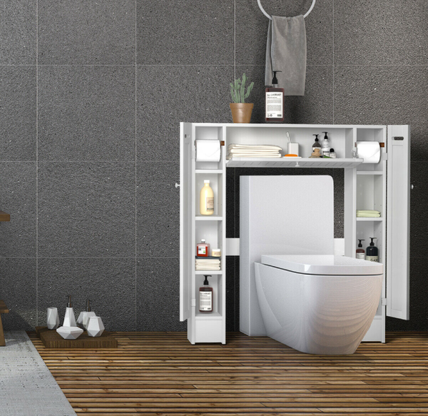 Wooden Over-the-Toilet Storage Cabinet product image