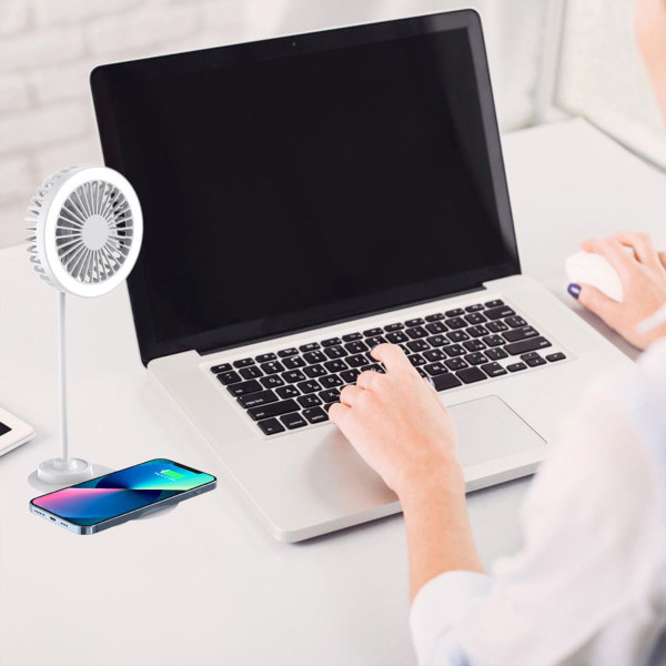 Zummy 3-in-1 Fan with Wireless Charger and LED Light  product image