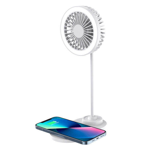 Zummy 3-in-1 Fan with Wireless Charger and LED Light  product image