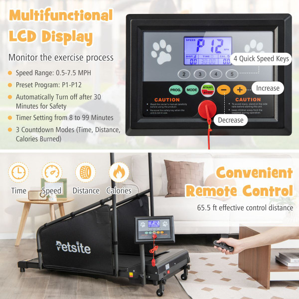 Indoor Pet Exercise Treadmill with Remote Control product image