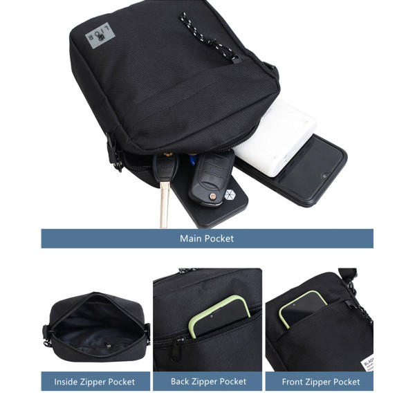 Lior™ Unisex Canvas Shoulder Crossbody Bag product image
