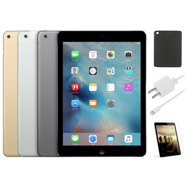 Apple® iPad Air 2, 9.7-Inch, 128GB, Wi-Fi or Unlocked Cell Bundle