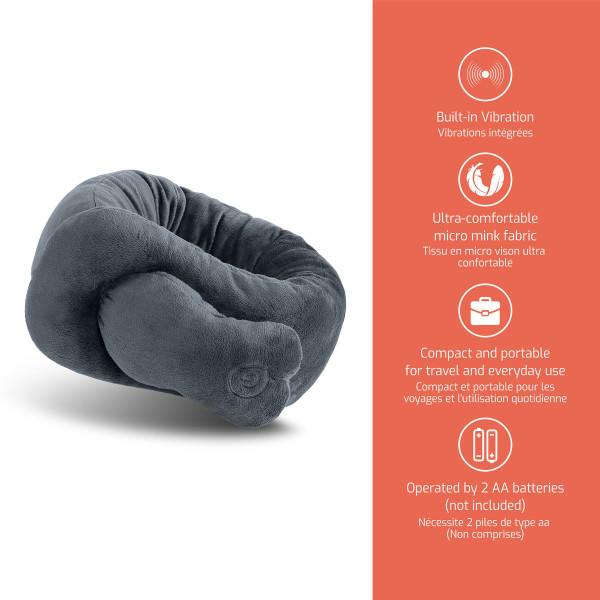 Pursonic Portable Neck & Shoulder Adjustable Massaging Wrap - Grey