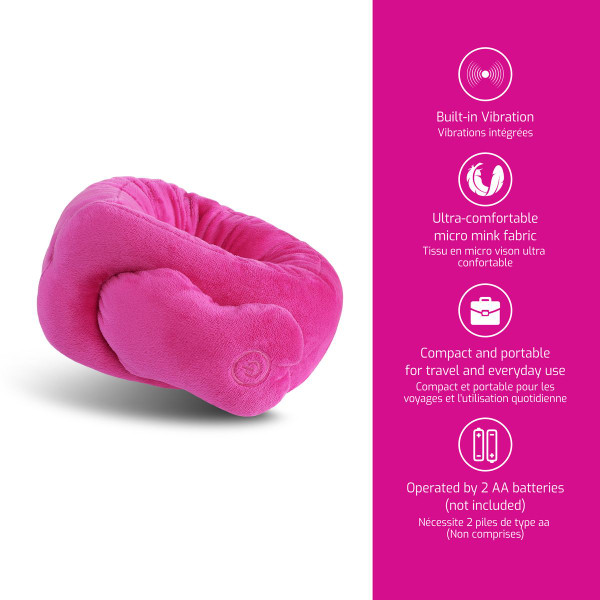 Pursonic Portable Neck & Shoulder Adjustable Heat Massaging Wrap - Magenta