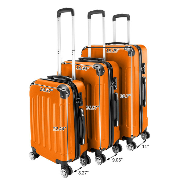 3-Piece Traveling Storage Suitcase Set with TSA Lock product image