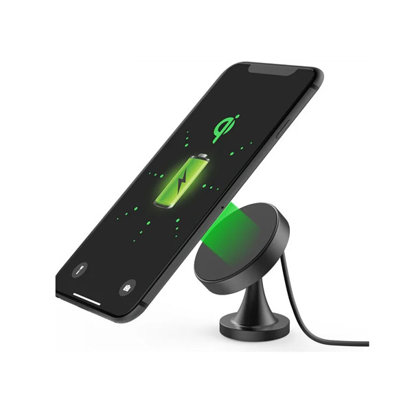 Premier Magnetic Wireless Charger Phone Mount, Black product image