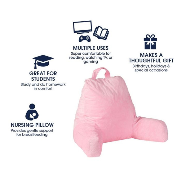 Microplush Reading and TV Pillow with Washable Cover product image