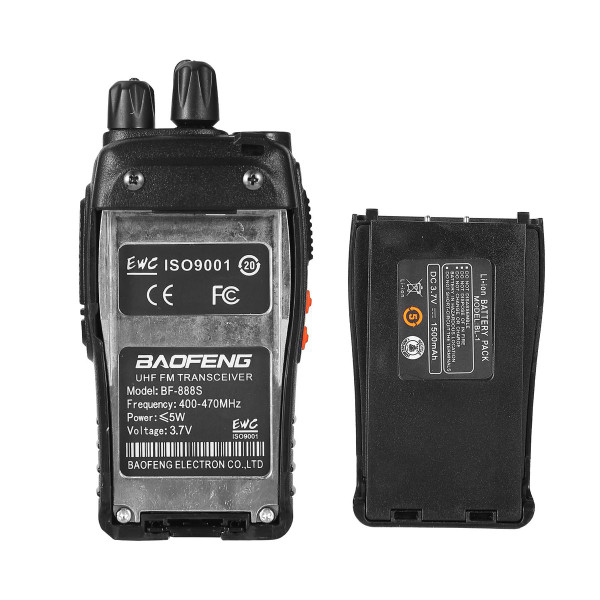 Baofeng® 5W UHF Radio Walkie Talkie, 2-Piece, BF-888S product image