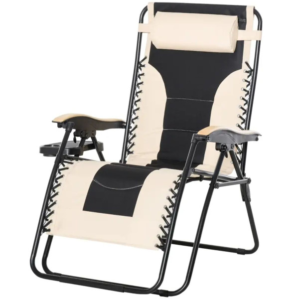 Outsunny® Zero Gravity Lounge Chair with an Adjustable Folding Design product image