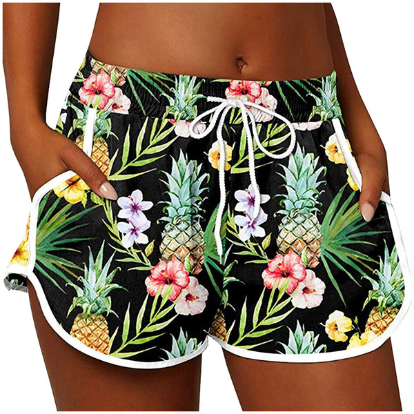Women's High-Waisted Boardshorts with Pockets (3-Pack) product image