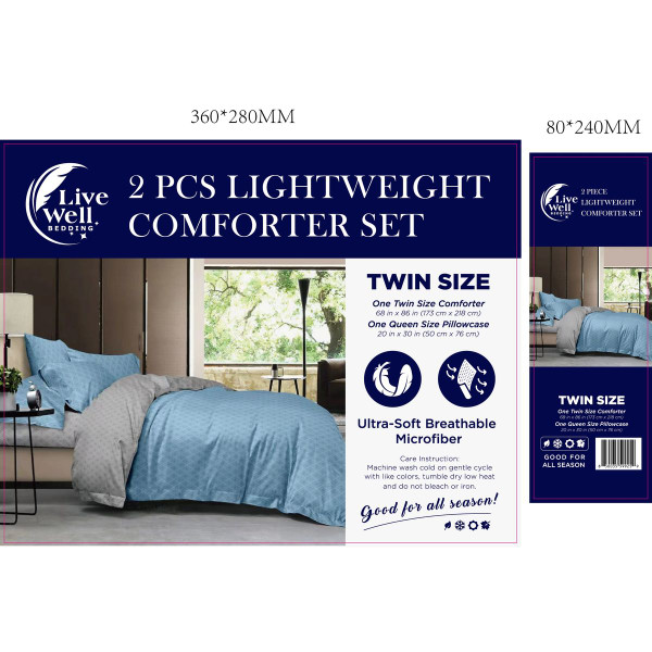 LiveWell™ 3-Piece Lightweight Comforter Set (6 Styles) product image