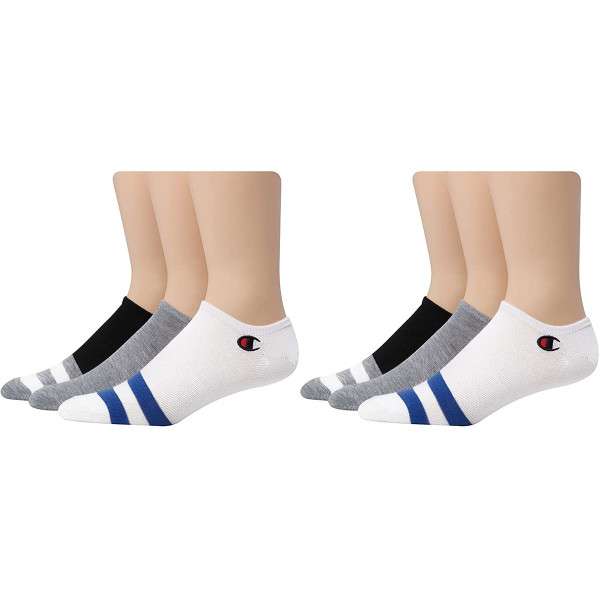 Champion® Men's No-Show Socks with Logo Embroidery (6-Pair) product image