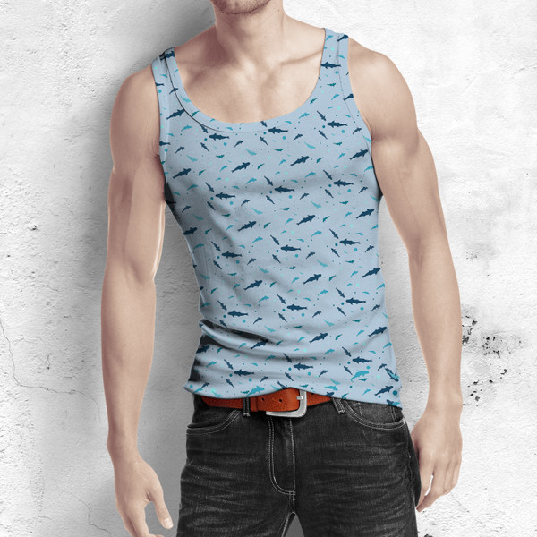 Men's Sleeveless Printed Muscle Tank Top (5-Pack) product image