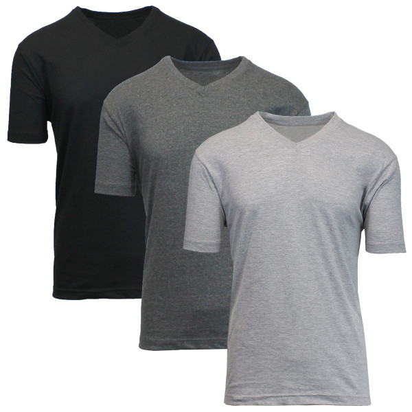 Men's Short Sleeve V-Neck Classic T-Shirt (3-Pack) product image