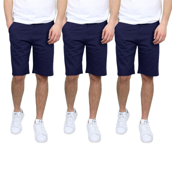 Men's Cotton Stretch Slim Fit Chino Shorts (3-Pack) product image