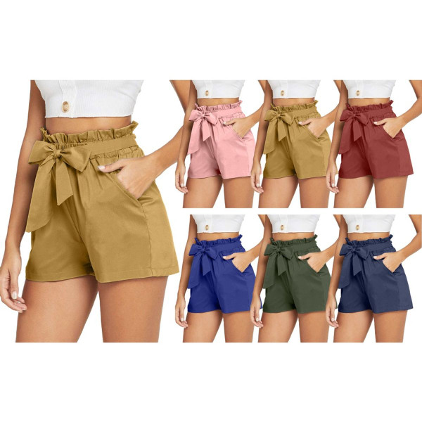 Women's Bowknot Tie Waist Shorts (4-Pack) product image