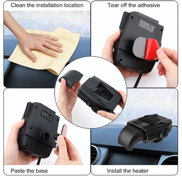 Electric Car Seat Fan with 3 Speeds, Rechargeable product image