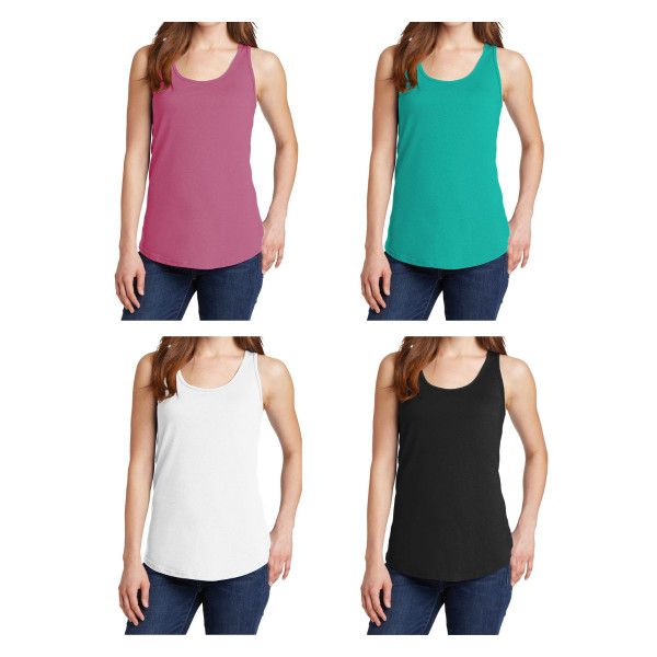 Women's Lightweight Crew  Solid Ultra-Soft Tank Top (4- or 6-Pack) product image