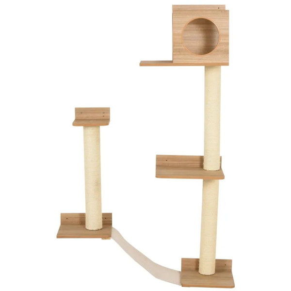 Wall-Mounted Multi-Level Cat Tree Activity Tower by PawHut™ product image