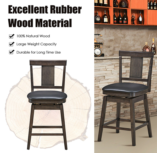 24" Counter Height Swivel Bar Stool product image